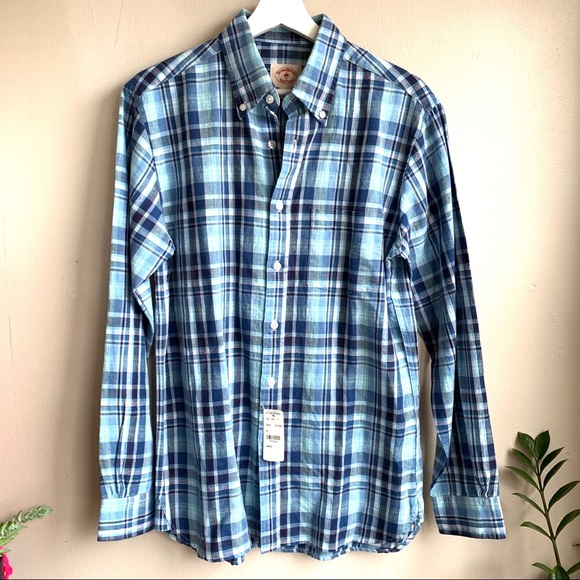 Brooks Brothers Other - Brooks Brothers blue plaid  button down NWT